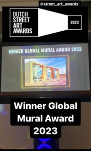 Leon Keer winner 'Best Global Mural' Dutch Street Art Awards 2023