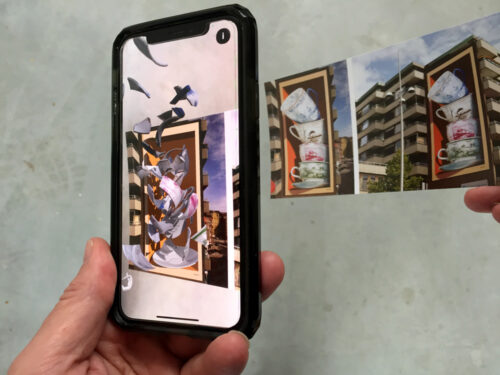 postcard with augmented reality leon keer